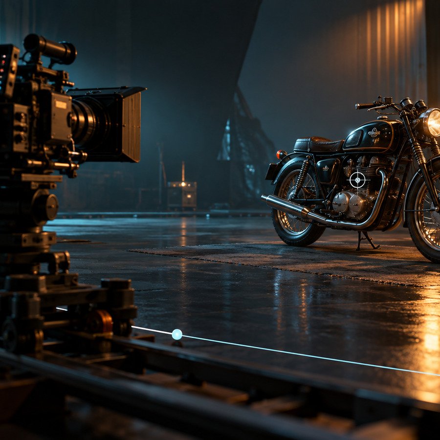 Cinematic camera direction and camera path