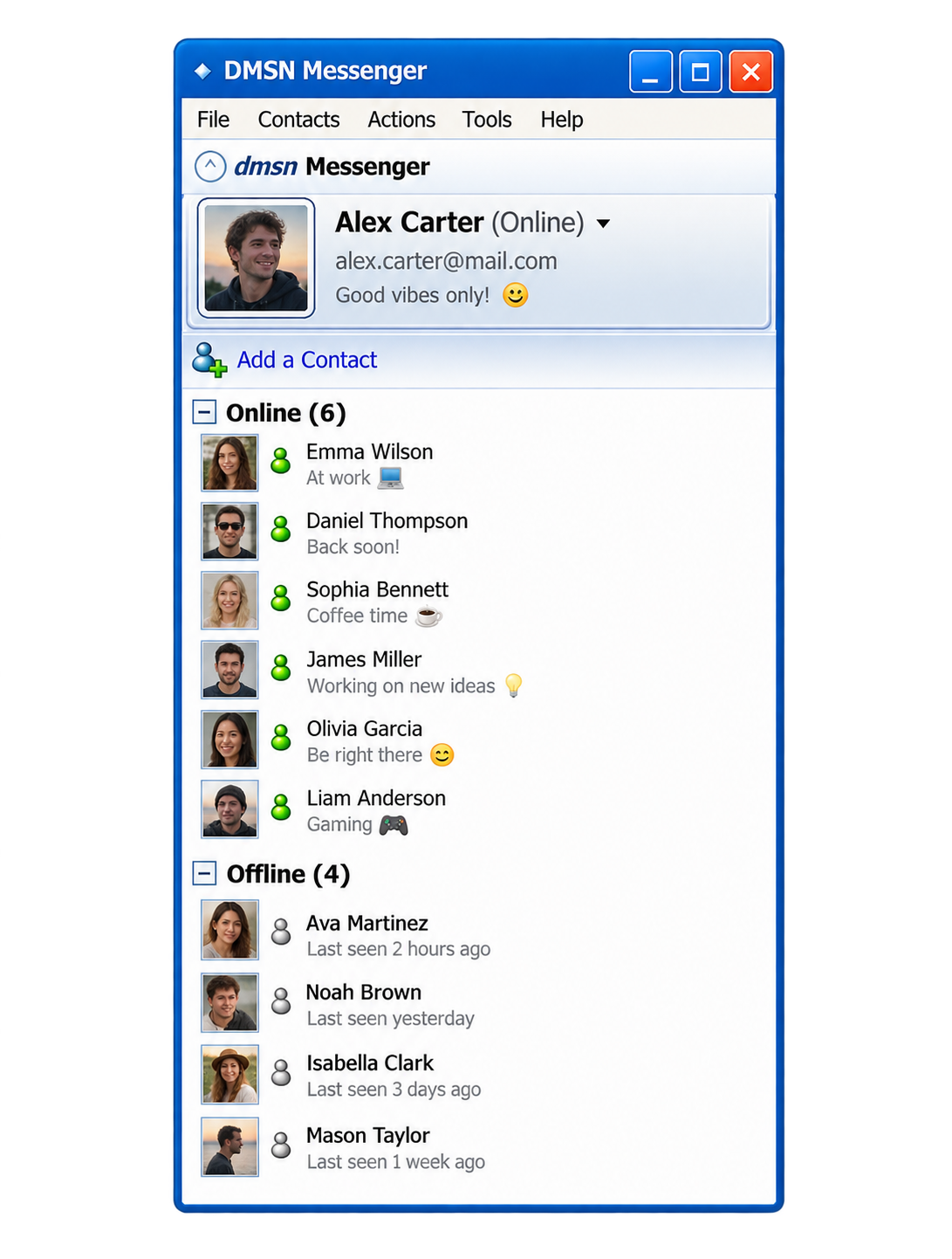 DMSN contact list