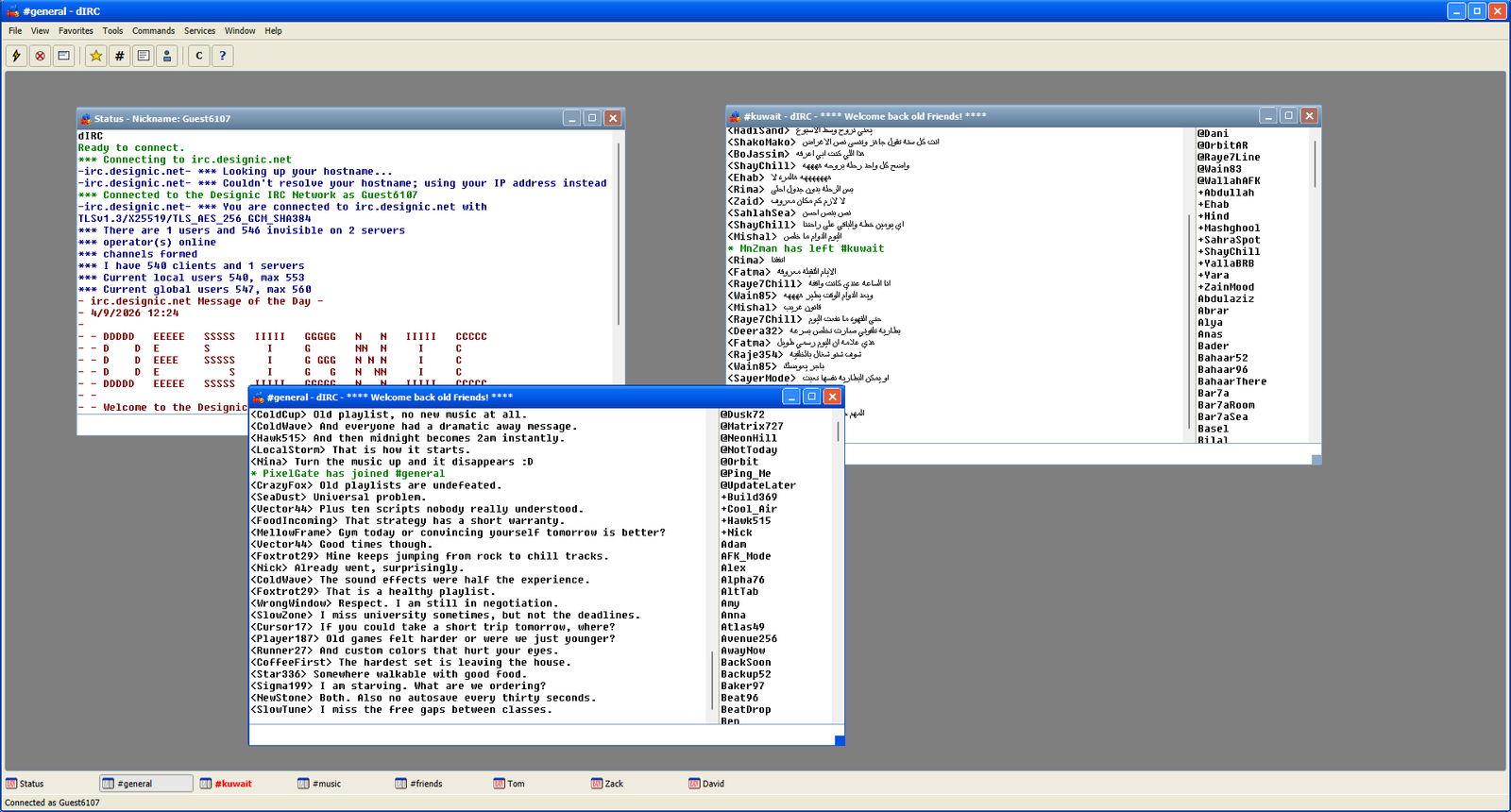 dIRC windows